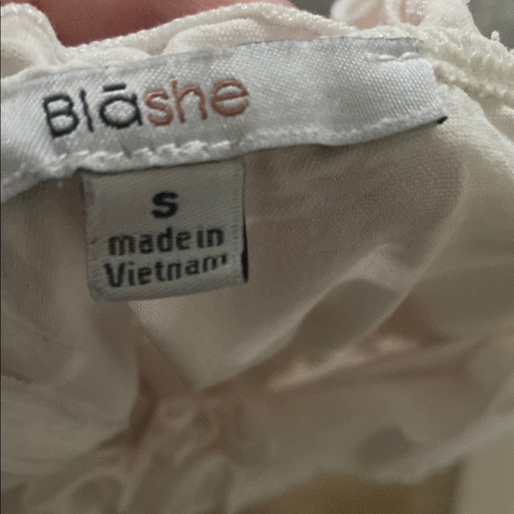 Off White  Ruffled Dress - Picture 2 of 3